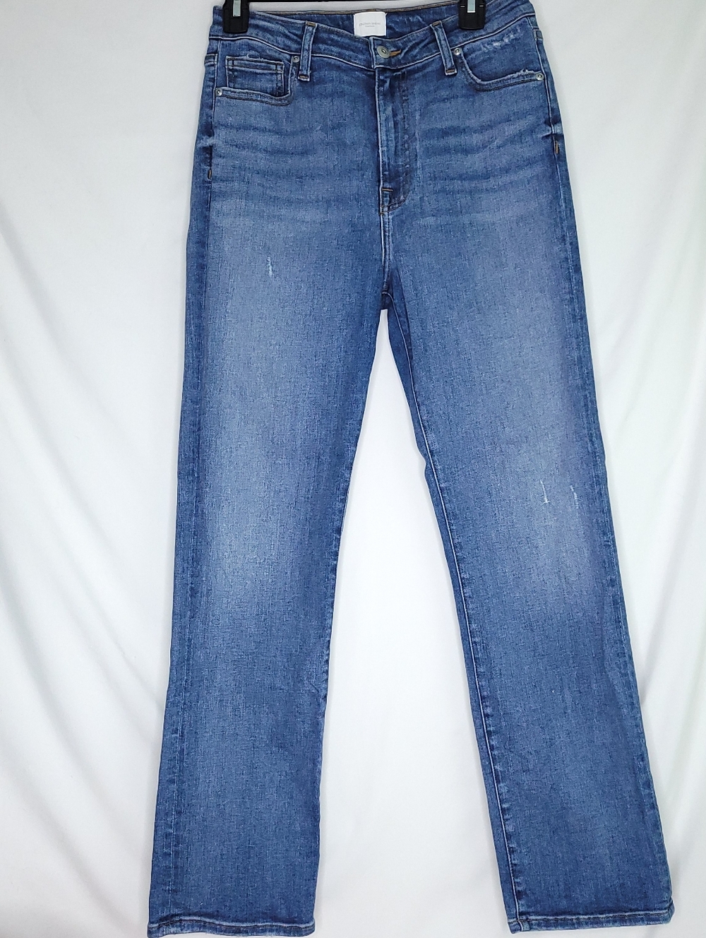 Jonathan Simkhai Straight Leg Jeans in Medium Blue